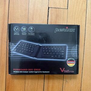 Perixx Wireless Ergonomic Keyboard - Periboard-805 Ergo NWT